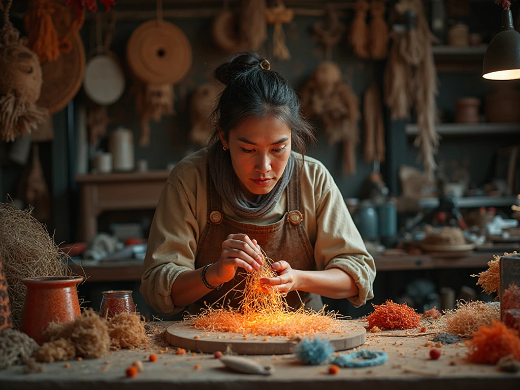 Handmade craft process